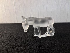 Crystal Donkey Attributed To Lalique