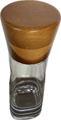 Nambe Vie Decanter with Stopper | 12-Inch | Decanter for Whiskey, Wine / Acacia