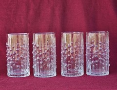MESI Tapio Wirkkala Iittala Finland Mid C Modern NECTAR Glasses Tumblers Set 4
