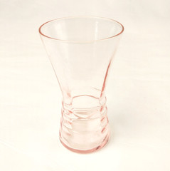 Dunbar Flint Glass Co. Art Deco Lidded Pitcher4 Tumblers Pink Depression Glass