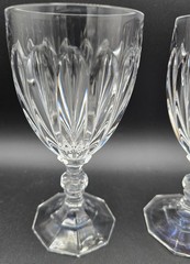 Vintage Mikasa Richelieu Crystal Wine Glass 6.5″h Blown Glass 2.7″dia Set of 2
