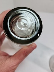 Vintage 2 Libbey Saturn Optic Ripple Smoke Gray Glass Tumblers High Ball 12 oz