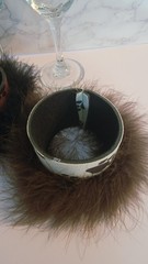 Wine Glasses With Boa Paws Wrap