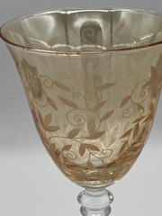 Rogaska Venetian Amber Wine Glass / Goblet 4688468