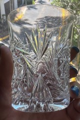 UNK5054 Cut Star/Fan On Bowl, Cut Foot double old fashioned 3.5″