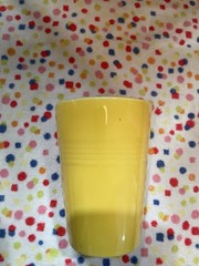 Homer Laughlin Harlequin Vintage Yellow Tumbler Excellent HTF
