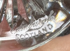 Edinburgh Crystal Thistle Claret Wine Glasses 4.5″ Set of 4