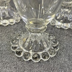 Anchor Hocking Berwick Boopie Water Goblets Set of 3 Clear Glass 5 1/2″ Vintage