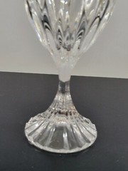Mikasa Park Lane Crystal Wine Glass Vertical Cut Stemware 6.375″