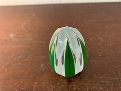 Triple Overlay Light Green White Crystal Egg Saint Louis