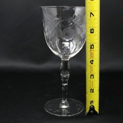 SET OF 3 GLASTONBURY LOTUS STEM 36 CUT 63 «FLORENCE» 7 1/4″ WATER GOBLETS
