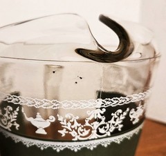 Vintage Jeanette Hellenic Green Neoclassical Wedgwood Pitcher and Shot Glasses