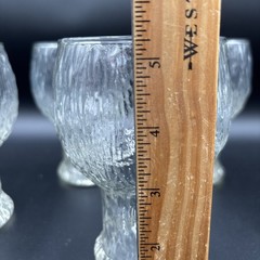 LOT OF 5 Littala Kekkerit Large 5” Water Wine Glasses Goblets Timo Sarpaneva