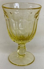 7 NWT Noritake Provincial Yellow Wine Glasses 4 5/8″ Japan