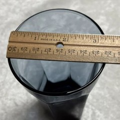 2 Anchor Hocking Courtney Dark Blue Flat Iced Tea Tumbler Glasses 15 Oz 90s Y2K