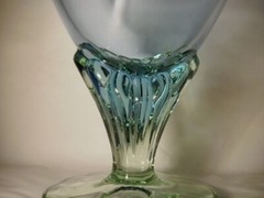 BORMIOLI ROCCO DRINKING GLASS, 5 1/2″ BLUE AND GREEN COLORED, ITALY WATER JUICE