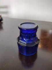 Vintage Viking/Fenton Georgian Cobalt Blue Flat Tumbler 5 oz