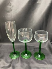 Lot of 23 Pieces (3 sizes) ~ Cristal D’Arrques Luminarc «EMERALD» France