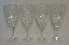 Godinger STEPHANIE Water Goblets SETS OF FOUR More Items Here BEST