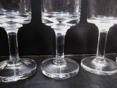 Midcentury Dansk Crystal Karin 4 – 6 3/8” White Wine Goblets Kelly Simpson
