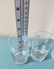 Vintage 1950’s Federal Glass MCM Atomic Amoeba Boomerang Shot Glasses 4
