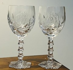 2 Vintage Crystal Cordial Glasses by CRYSTAL CLEAR INDUSTRIES Discontinued