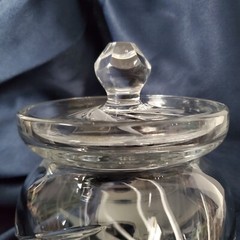 Rogaska GALLIA Jar 26% Lead Crystal Hand Crafted Yugoslavia Vintage Mint