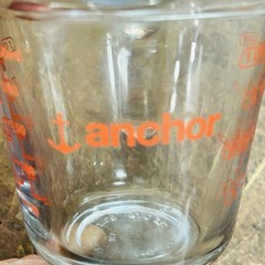 Anchor Hocking 1 Cup 8 Oz Measuring Cup Clear Red Graphics Liquid