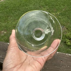Vintage Footed Brandy Sniffer Cognac Glass Clear Drinkware 6.5”