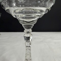 Vintage Libbey Rock Sharpe Halifax Champagne Tall Sherbet Glass 6 1/8” Set Of 6