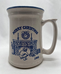 Red Wing Stoneware 1992 Stein Merry Christmas Fireplace Child Wreath #121