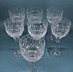 Rogaska Crystal Wine Glasses Lot of 7 8″