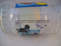 Bama Jelly Jar Glass The Adventures of Rocky & Bullwinkle #1 Juice Glass 10 oz.