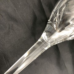 1ct Waterford Crystal Wine Glass John Rocha 9″ Signed Signature Stemware 100490