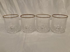 Cristal D’Arques Cordial Longchamp Rare Gold Rim Genuine Lead Crystal Glass-4