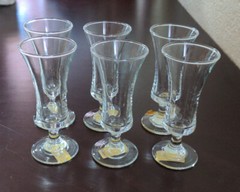 Set of 2 – Aperitif Liquor Glass – «Made In England» 4 & 3/4″