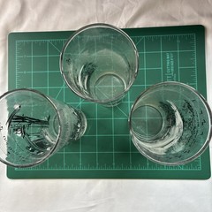 Vintage Set Of 3 Stephen Foster Melodies, Way Down Up-on De Swanee River Glasses