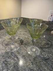 William Yeoward Jenkins Alexis Light Green Martini Glass 6.5” NWT
