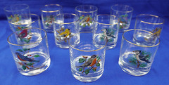 American Songbirds (11) Old Fashioned Whiskey Glasses, 3 3/8″ (S32)