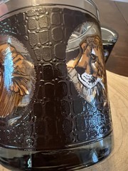 Vintage Libbey African Safari Animal Glasses Set 4 Low Ball/Rocks Signed M Dia