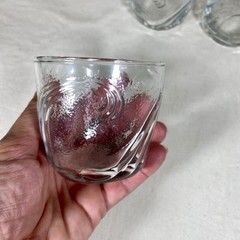 Vintage Anchor Hocking Wave Swirl Whiskey Lowball Glasses Set Of 8
