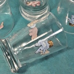 Libbey Baby Juice Glasses Pink and Blue Set of 4