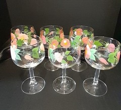 Set of 6 Franciscan Desert Rose 12 oz Water or Wine Glass France