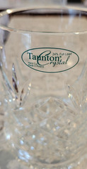 Vintage Iowa Precision Taunton Cut Crystal Beer Tankard Pint Glass Mug Poland