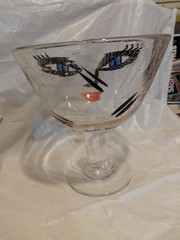 Ulrica Hydman Vallien Kosta Boda“Open Minds”Martini Glass Goblet~Original Labels