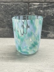 Anthropologie Charlie Confetti Juice Glass Replacement Blue and Green Confetti