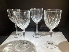 4 Waterford Marquis 13 oz Water Goblets “Markham” 8.5”H 3.5”W Germany