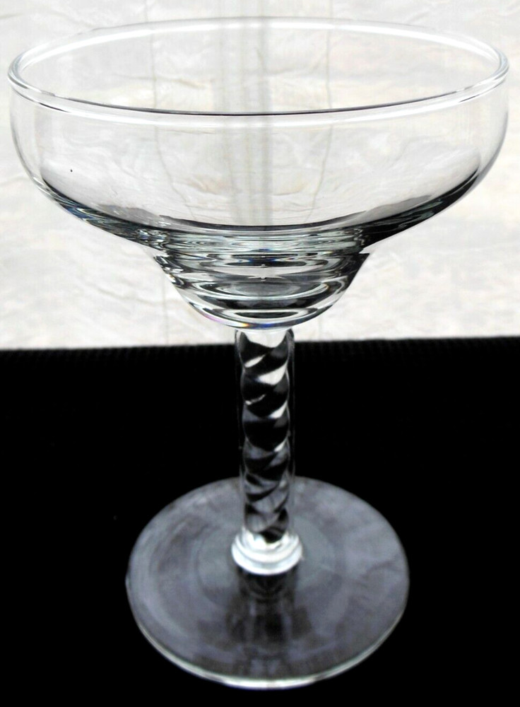 Libbey Glass Clear Empire 3700 Twist Stem Tall Sherbet Champagne Glass