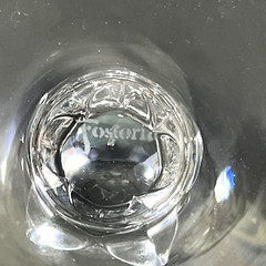 Fostoria Wedding Ring Platinum Trim Iced Tea Glass 6 1/8″ Tall