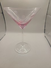 Baraware Marquis Waterford martini glasses in polka dots. Choose your color.